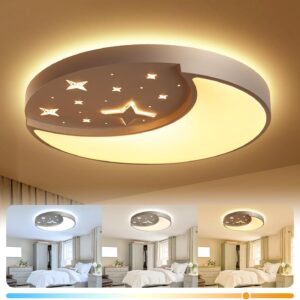 Flush Mount Ceiling Light, Modern Moon & Star Ceiling Light Fixture