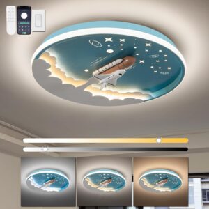 Modern Ceiling Light Fixtures Dimmable LED Kids Room Ceiling Lamp 20"