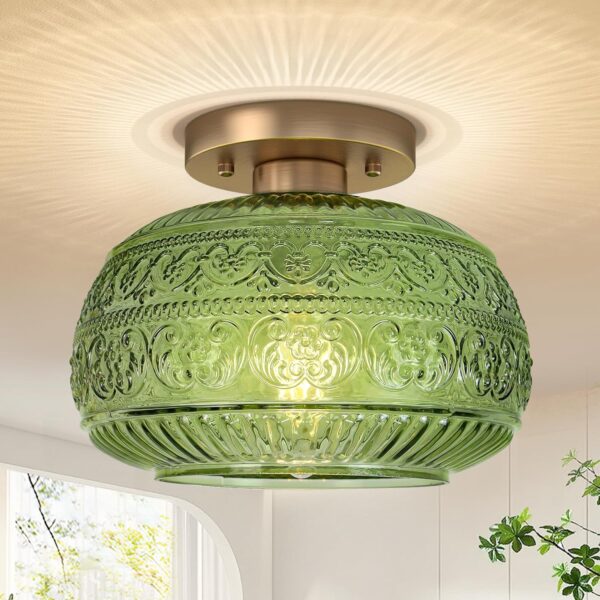 Semi Flush Mount Ceiling Light, Upgraded Modern Close to Ceiling Light Fixture